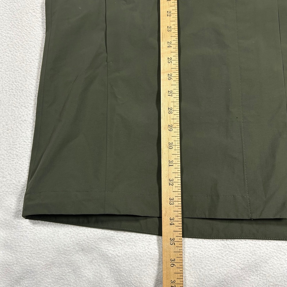 Uniqlo Blocktech Coat Mens Large Olive Green Rain Jacket Waterproof Windproof - Picture 7 of 7